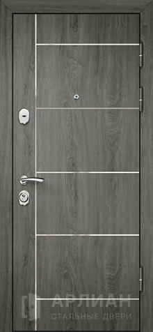 Фото «Квартирная дверь Сандал с зеркальной панелью и отделкой белое дерево №11»